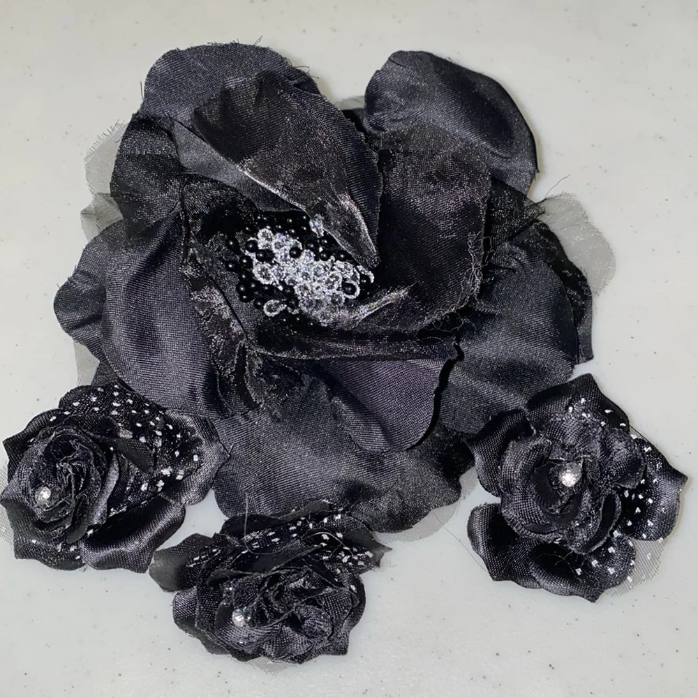 Flower lace headbands decorative hair accessories for babies